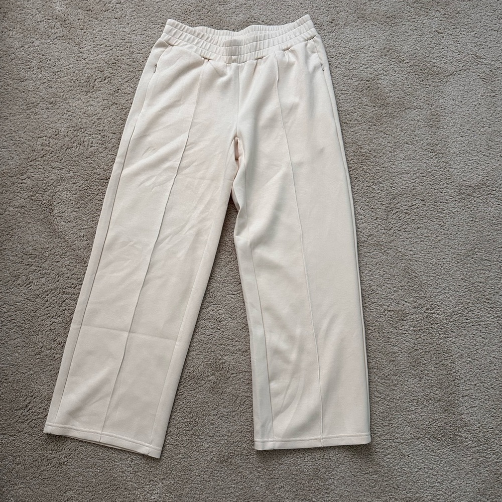 Womens Cream joggers